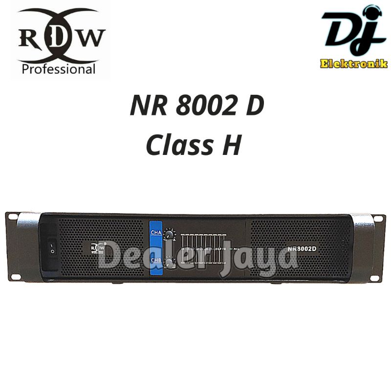 Jual Power Amplifier RDW NR 8002 D / NR 8002D / NR8002D Class H - 2