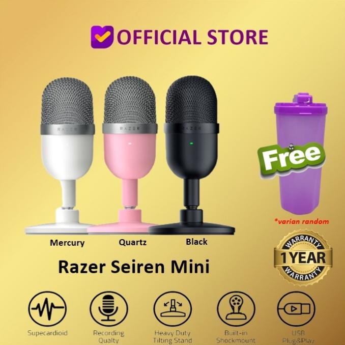Jual Razer Seiren Mini Ultra Compact Streaming Gaming Microphone Mic