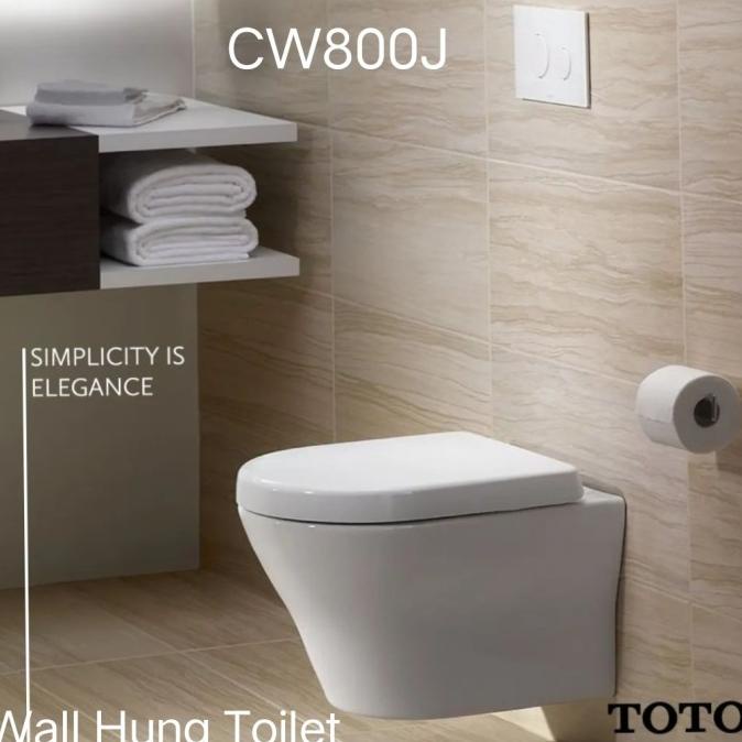 Jual Toto wall Hung Toilet CW800J kloset duduk gantung Shopee Indonesia