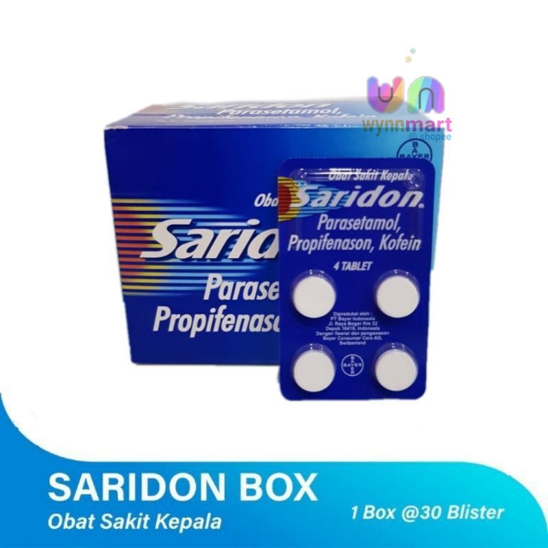 Jual Saridon Tablets 30 Strips/Box Shopee Indonesia