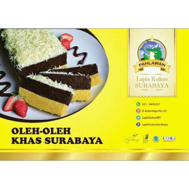 Jual OlehOleh Khas Surabaya Lapis Kukus Pahlawan Original