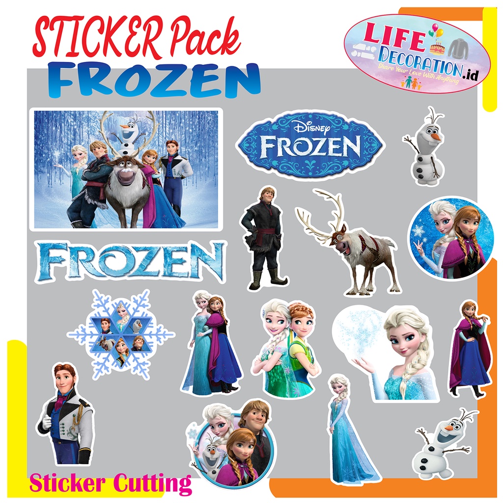 Jual STIKER FROZEN / STICKER PACK FROZEN DISNEY Shopee Indonesia