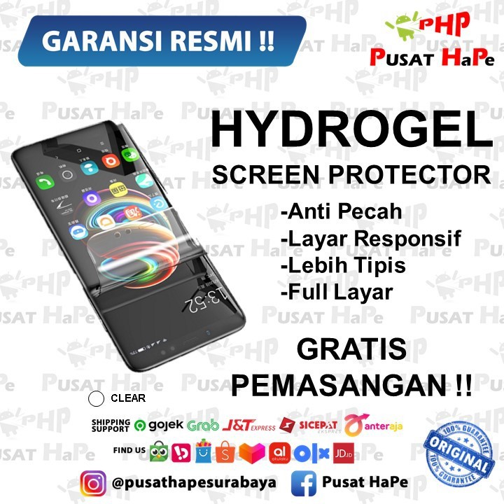 Jual Hydrogel Tempered Glass Jelly all tipe handphone Pusat HaPe