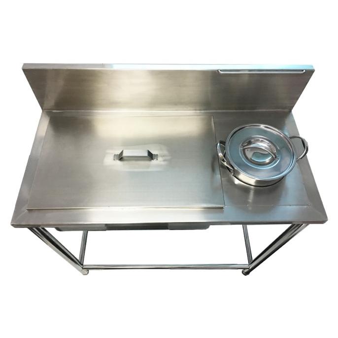 Jual Meja Dusting / Meja Tepung Fried Chicken SS304 Food Grade Shopee Indonesia