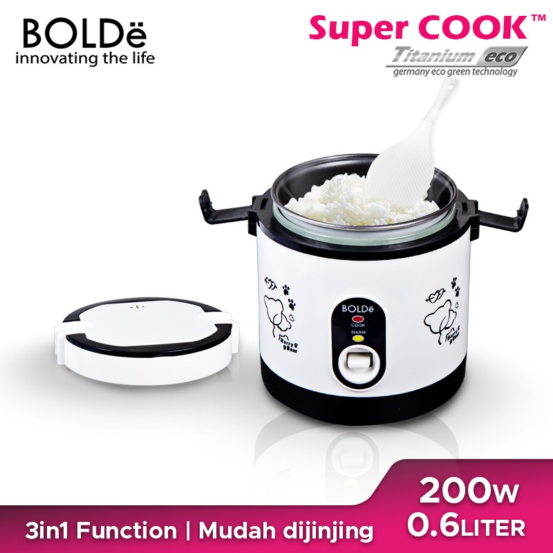 Jual BOLDe Super COOK Titanium ECO Rice Cooker Mini Magic Com Penanak