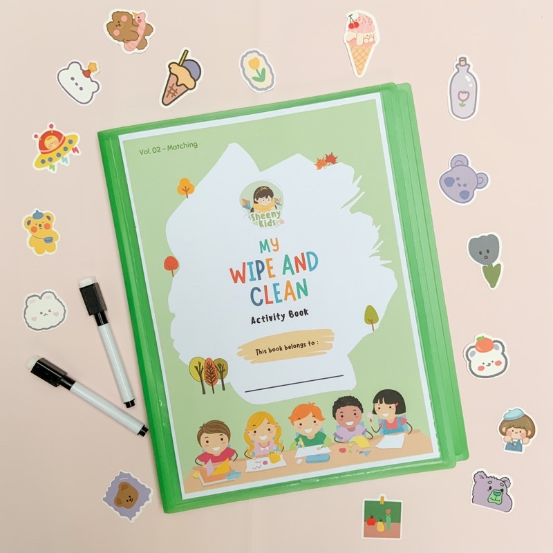 Jual Wipe and Clean Worksheet Vol. 2 (Tracing & Matching) untuk balita