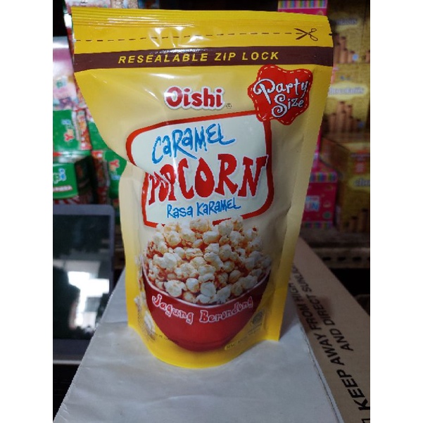 Jual OISHI POPCORN CARAMEL POUCH 100GR POP CORN 100 GRAM Shopee Indonesia