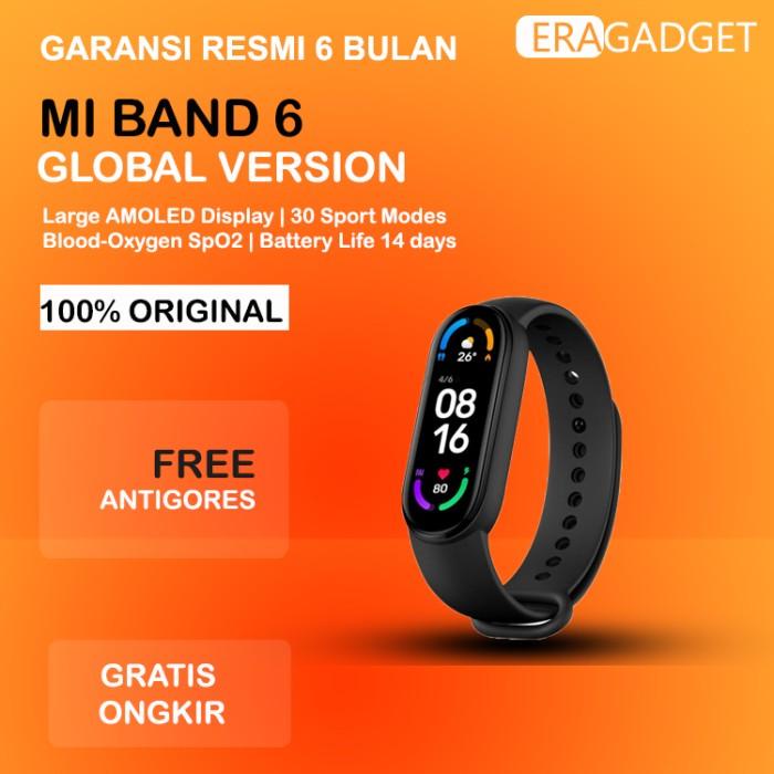 Jual Xiaomi Mi Band 6 All Day Spo2 Heat Rate Monitor Garansi Resmi Tam