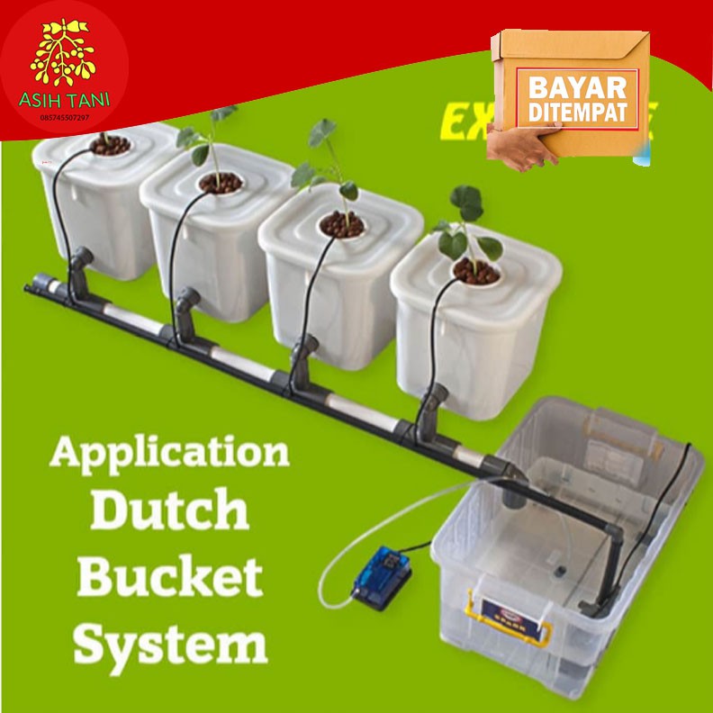 Jual Paket Hidroponik Dutch Bucket 1 Set Harga per Titik Shopee Indonesia