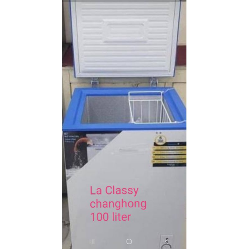 Jual chest freezer changhong cbd 105 100 liter Shopee Indonesia