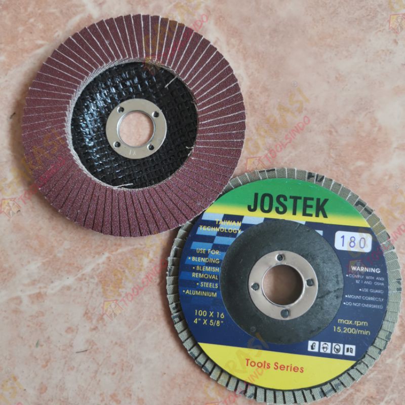 Jual flap disc 4 inch grid 180 flap disk amplas susun gerinda amplas