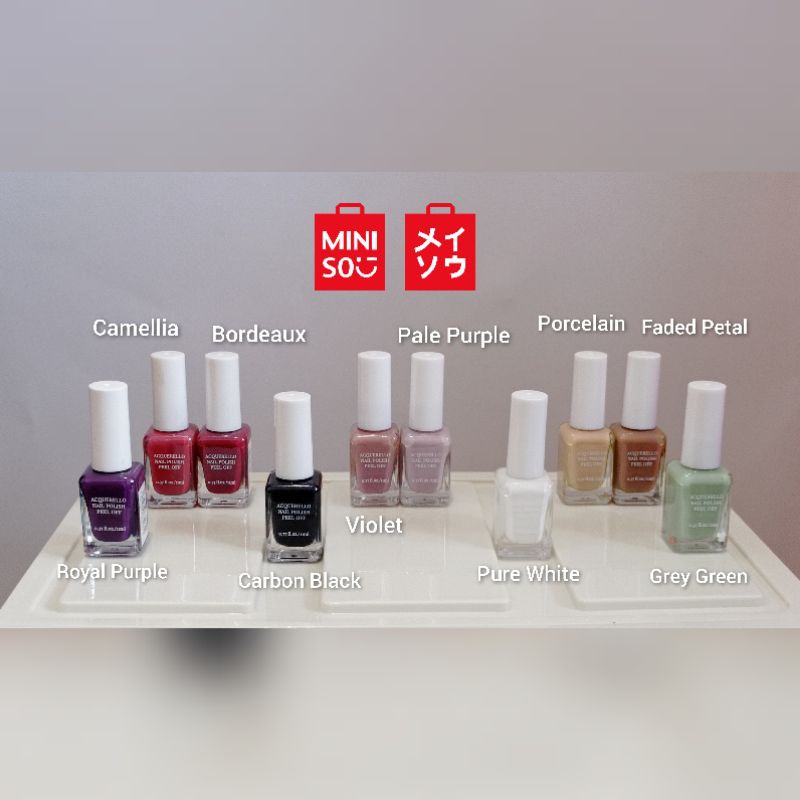 Jual Miniso Kuteks Cat Kuku Nail Polish Peel Off Water Based Shopee