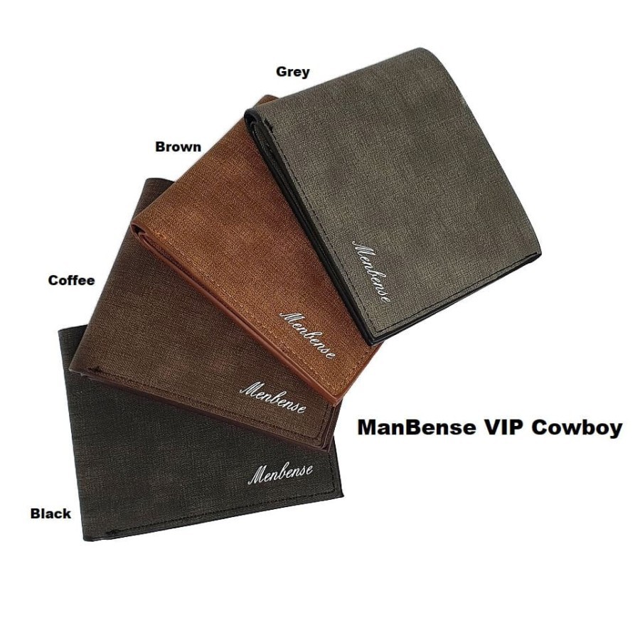 Jual MENBENSE ORIGINAL COWBOY MEN LEATHER WALLET DOMPET LIPAT ORI PRIA