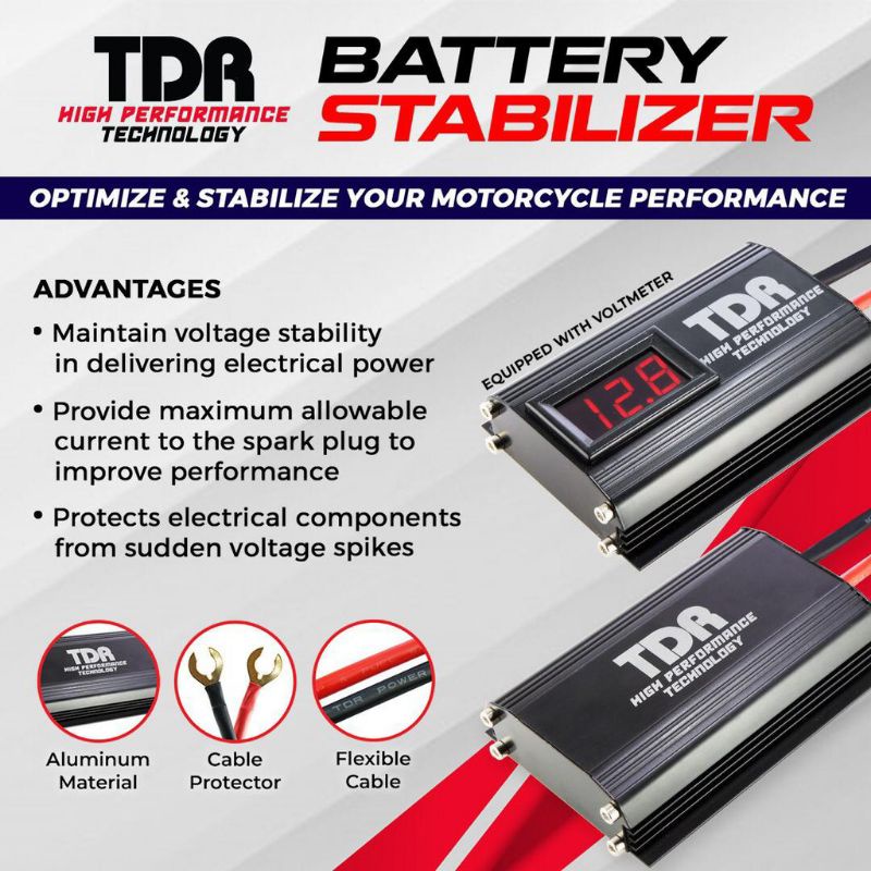 Jual TDR battery stabilizer/stabilizer aki motor TDR racing original