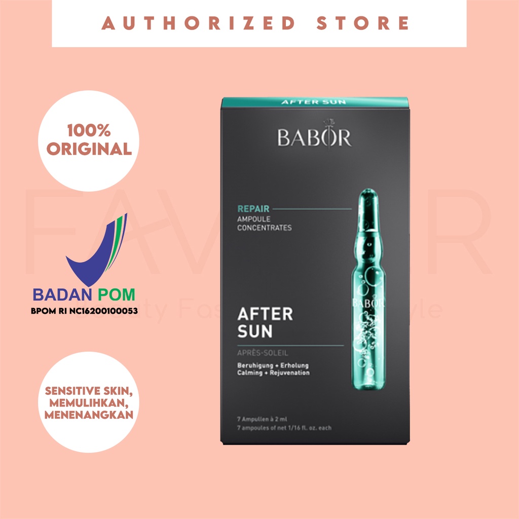 Jual Babor Repair Ampoule Concentrates After Sun 2ml Shopee Indonesia