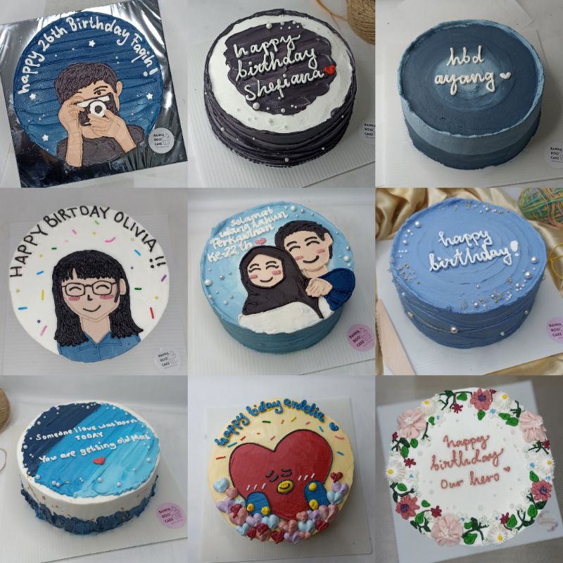 Jual kue ulang tahun custom bandung birthday cake custom Size medium