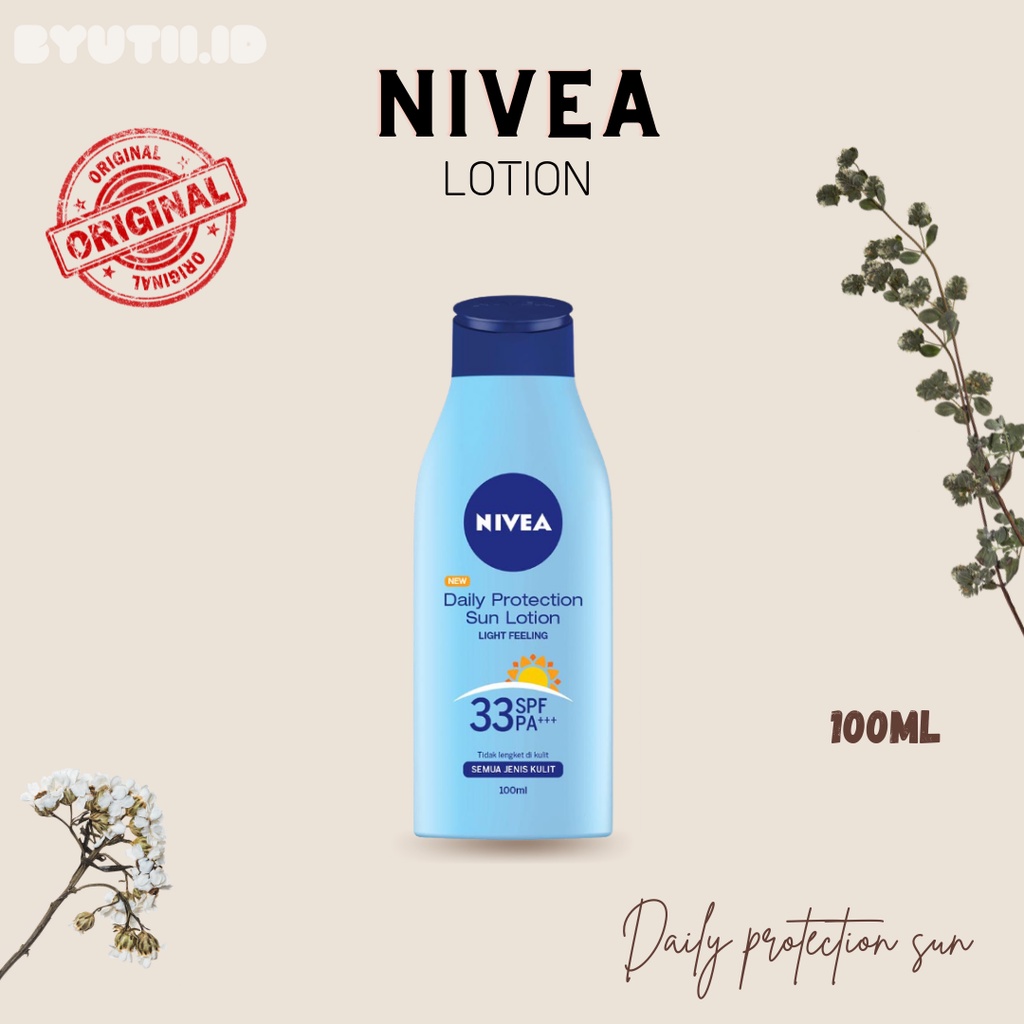 Jual NIVEA Body Lotion Daily Protection Sun 100 ml Shopee Indonesia