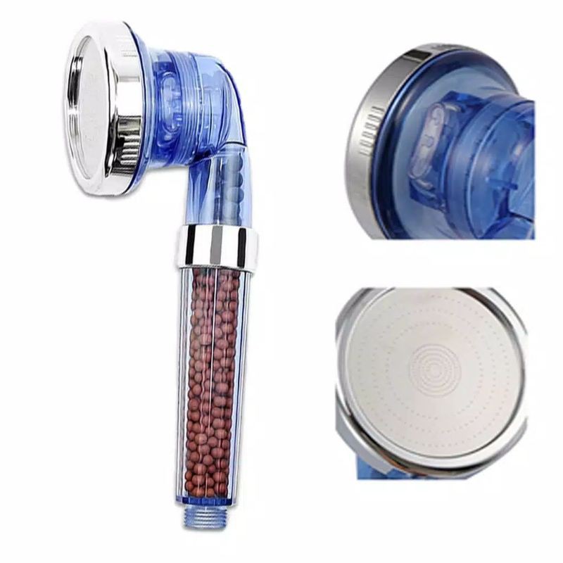 Jual Kepala Super Shower Ion Shower Head Spa Healt hcristal Biru 3in10 Shopee Indonesia
