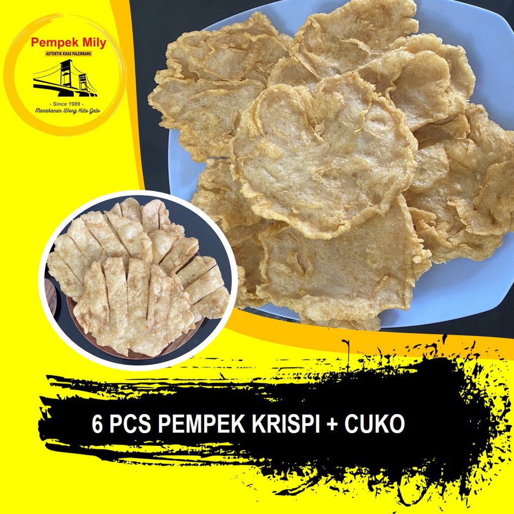Jual Pempek Palembang Pempek Crispi Isi 6 Pcs + Cuko Shopee Indonesia