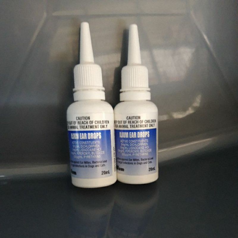 Jual Ilium Ear Drops 20ml Obat Tetes Kutu Telinga Kucing Anjing Infeksi
