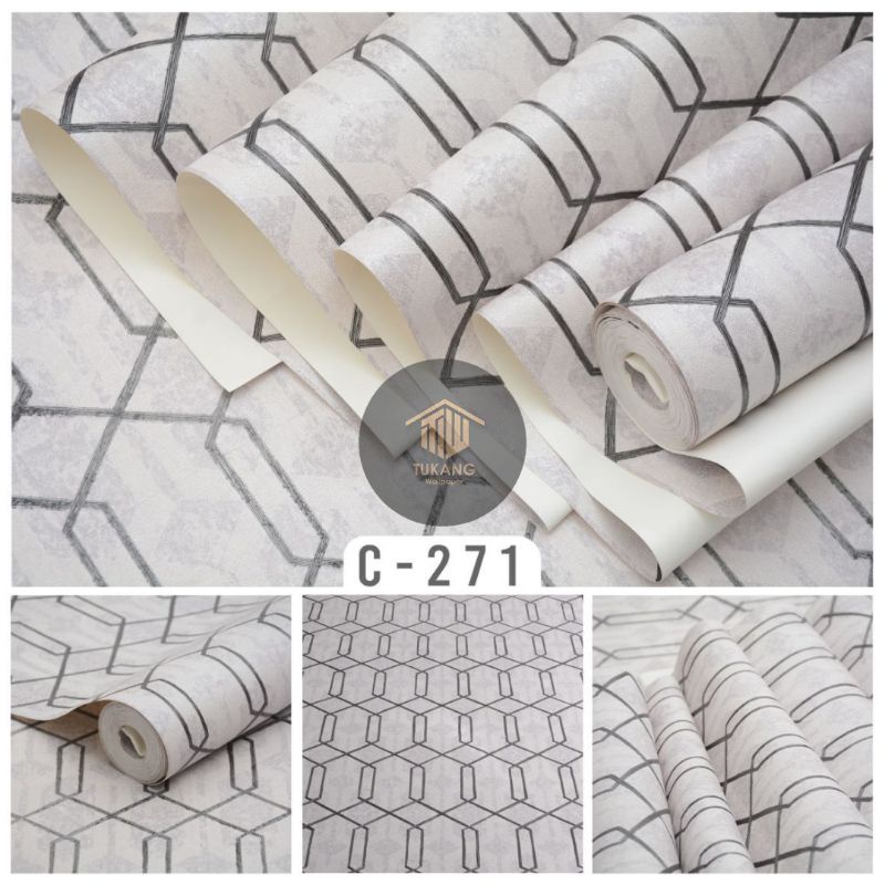 Jual WALLPAPER DINDING VINYL SIMPLE ELEGANT TEBAL BERTEKSTUR DAN TIMBUL