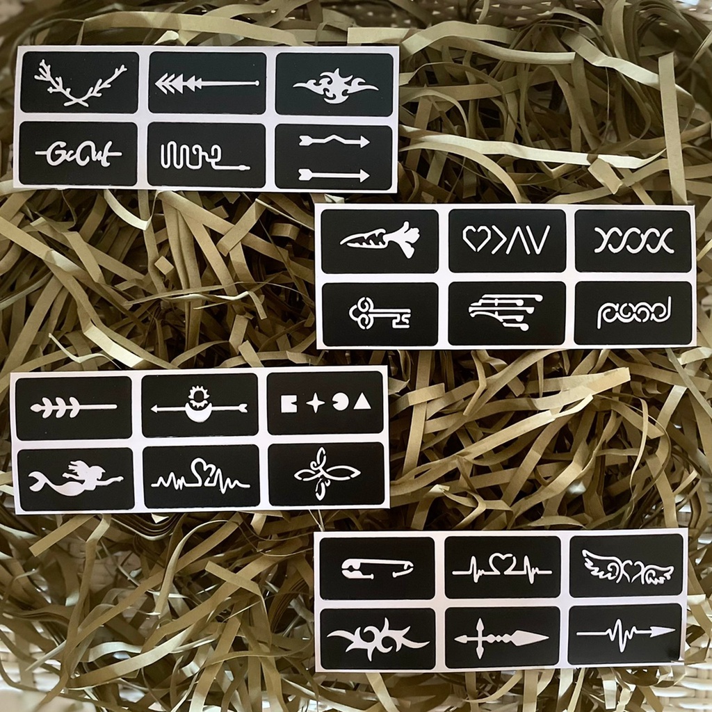 Jual Stiker Tattoo Henna Cetakan Tato Halal Henna Ukuran Sedang Tatto