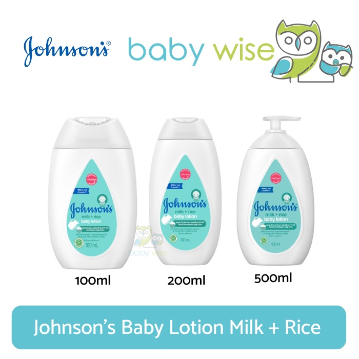 Jual Johnson's Baby Lotion Milk + Rice Shopee Indonesia