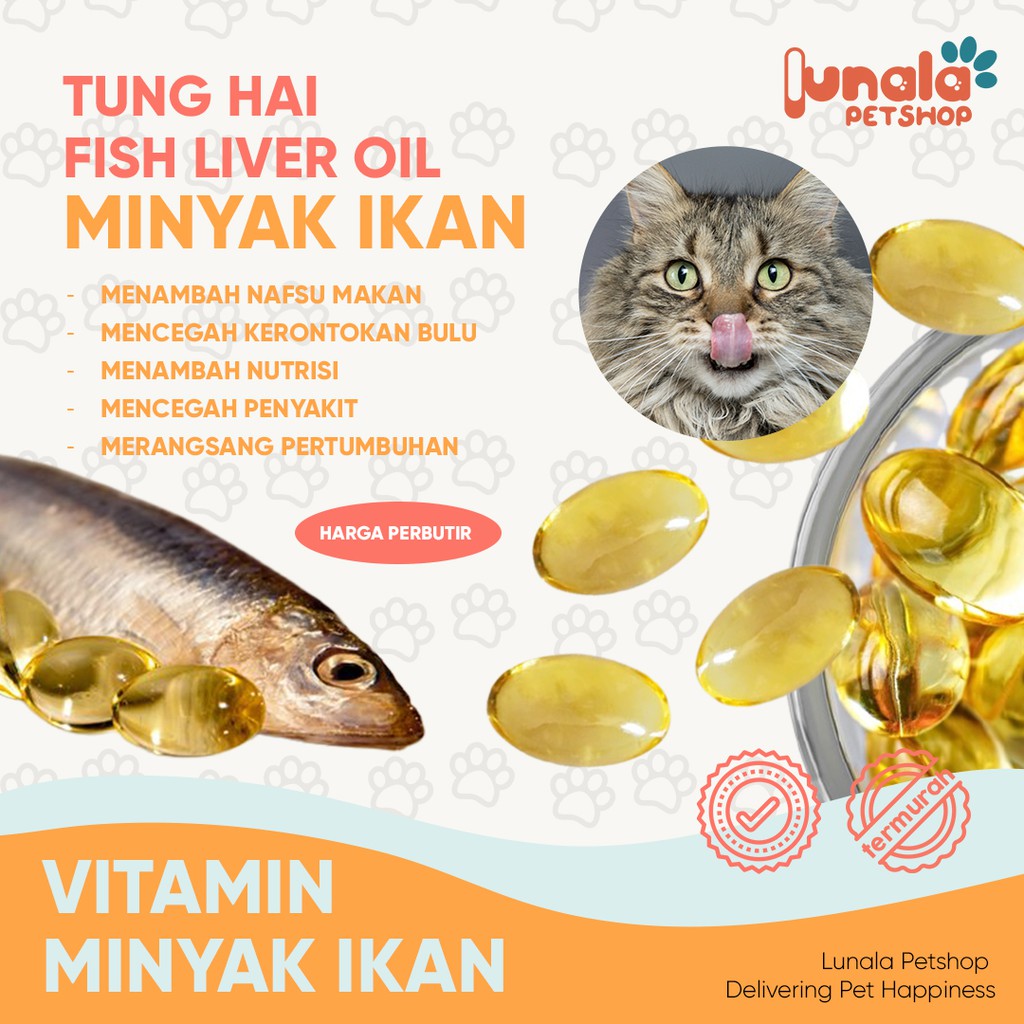 Jual Minyak Ikan Kucing Vitamin Hewan Kucing Anjing Kelinci Hamster