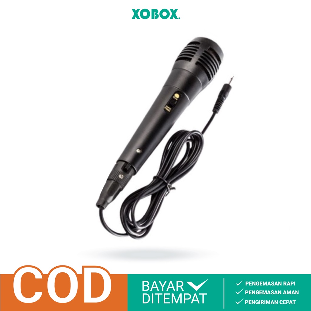 Jual XOBOX - Microphone Jack 3.5 mm Wire Kabel, Mic Karoke Mic-Kecil