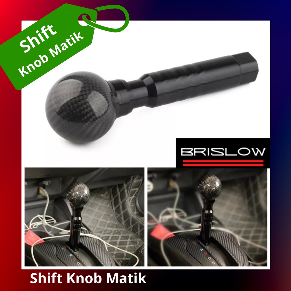 Jual Gear shift knob mobil tuas persneling matic carbon (long) GK5 dan