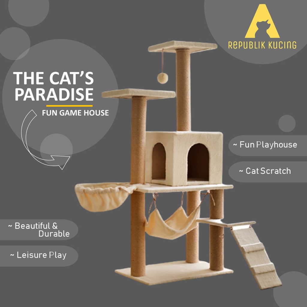 Jual Cat Condo Cat Tower Cat House Rumah Kucing Kandang Kucing