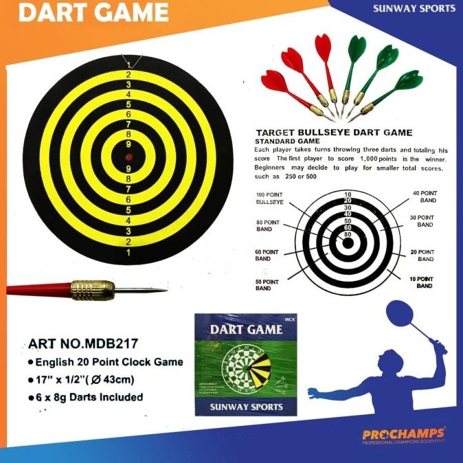 Jual SUN WAY DART GAME 17 INCH ORIGINAL Shopee Indonesia