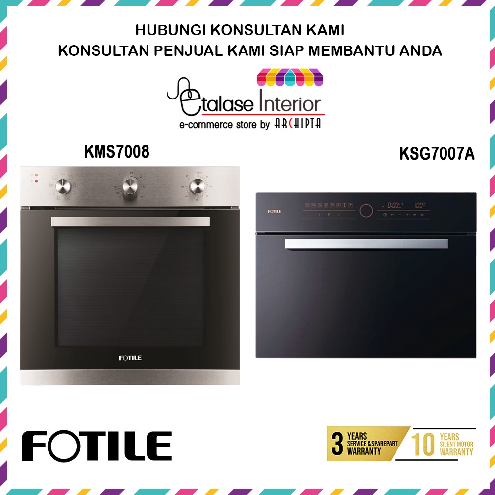 Jual Fotile Built In Oven Listrik Tanam KSG7007A, KMS7008 Shopee