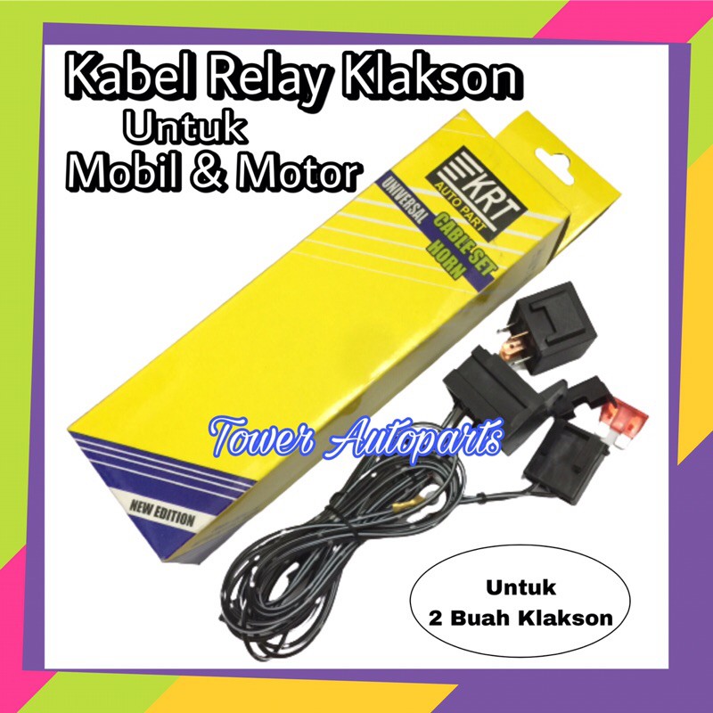 Jual Kabel Relay Set Klakson Untuk Mobil & Motor Original (Komplit