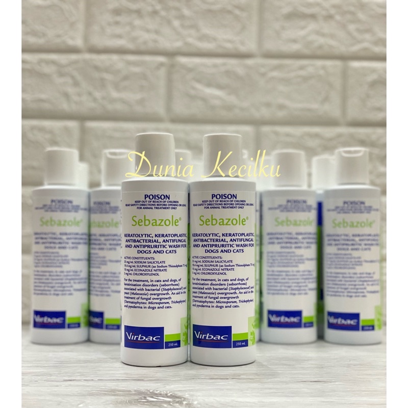 Jual Sebazole Shampoo 250 ML Shampoo Anti Jamur Anti Bakteri Kucing dan