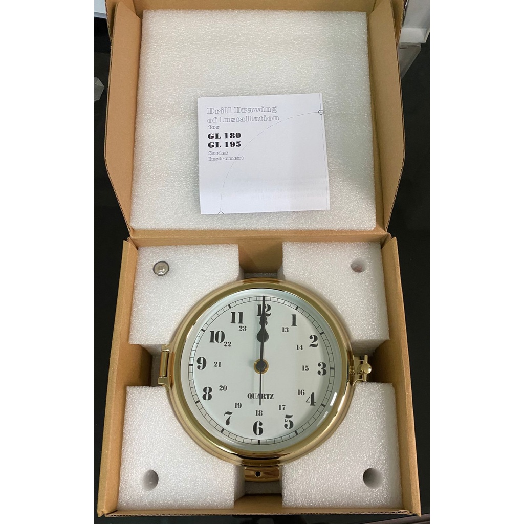 Jual NAUTICAL QUARTZ CLOCK MARINE CLOCK 5” JAM KAPAL PERKAPALAN