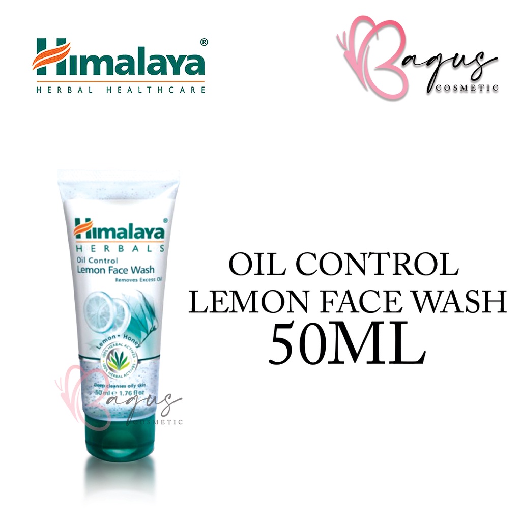 Jual ⭐ BAGUS ⭐ HIMALAYA OIL CONTROL LEMON FACE WASH 50ML / 100ML Shopee Indonesia