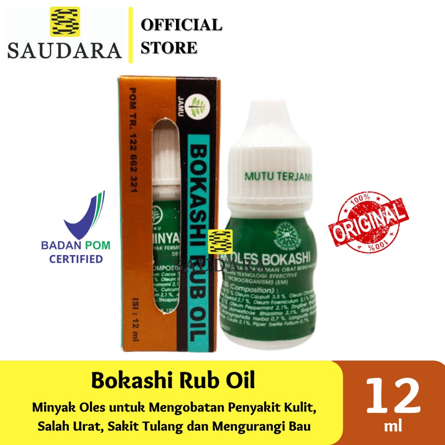 Jual Bokashi Minyak Oles (12 ML), (35 ML), (140 ML) Bokashi Rub Oil Shopee Indonesia