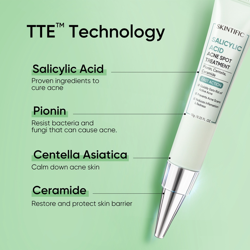 Jual Skintific 2 Salicylic Acid BHA Acne Spot Treatment full size