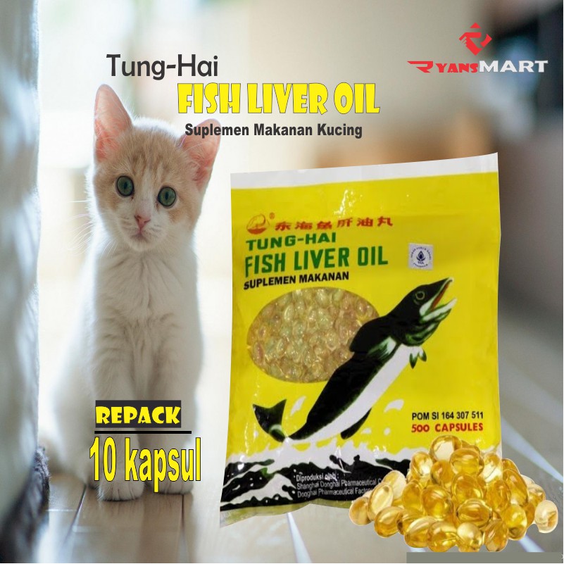 Jual Minyak Ikan / TUNGHAI FISH LIVER OIL Repack 10 Kapsul Shopee