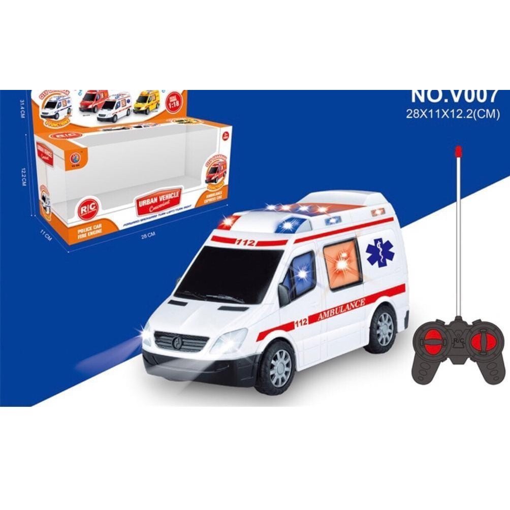 Jual Mobil Ambulance Remote Control Mainan Edukasi Mobil Ambulance