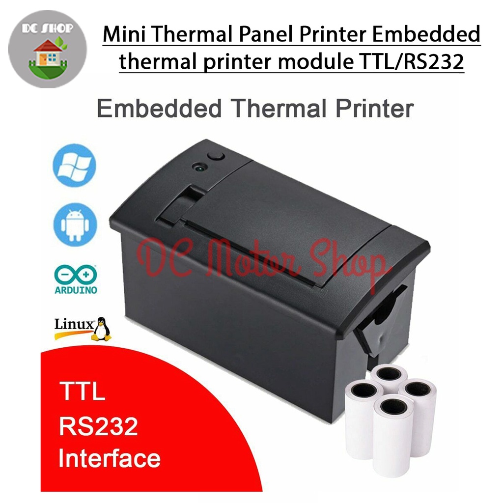 Jual Mini Thermal Panel Printer Embedded thermal printer module TTL