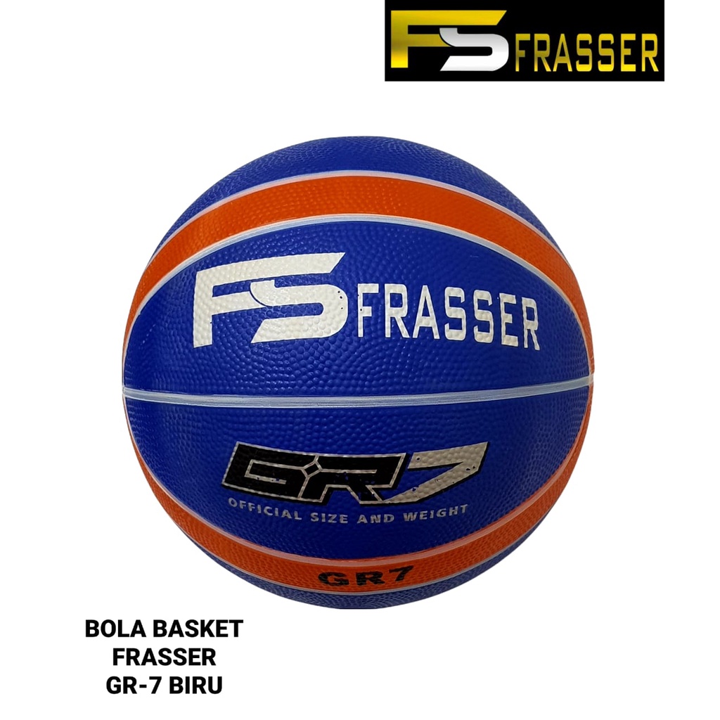 Jual Frasser Bola Basket GR 7 size 7 Biru Original Shopee Indonesia