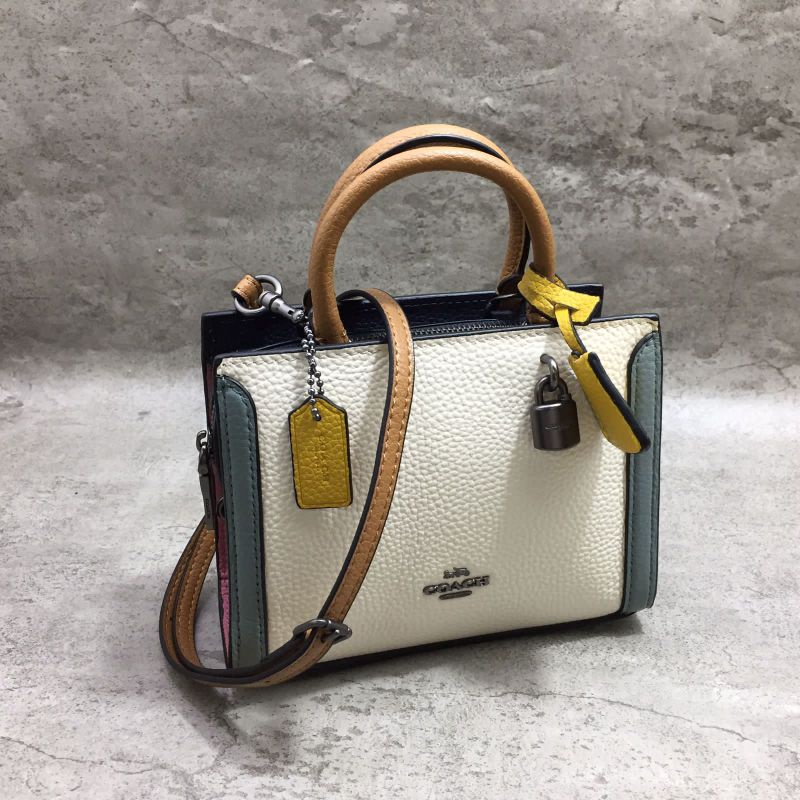 Jual Coach Micro Zoe Crossbody in Colorblock Chalk Multi Shopee Indonesia