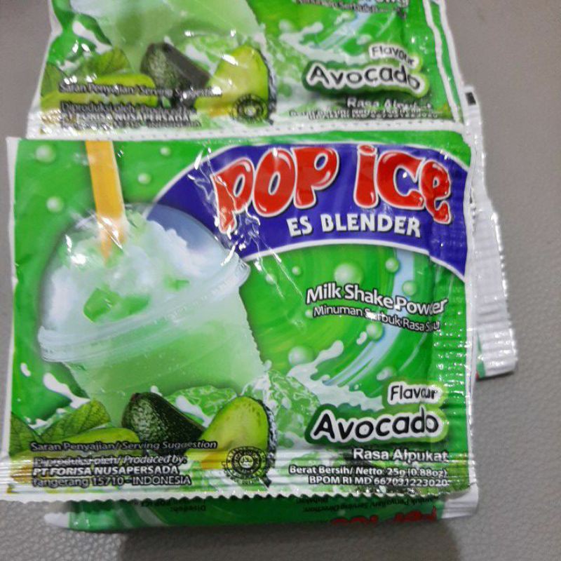 Jual Pop Ice ice Blender dengan aneka rasa per sachet (ECER) Shopee