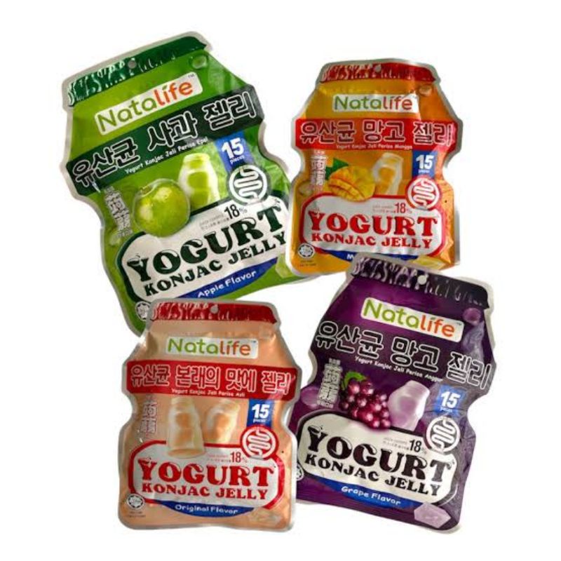 Jual NataLife Yogurt Konjac Jelly Malaysia 4 Varian Rasa Halal Dan