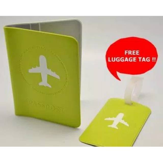 Jual COVER PASSPORT SET + LUGGAGE TAG COVER PASPORT DENGAN GANTUNGAN