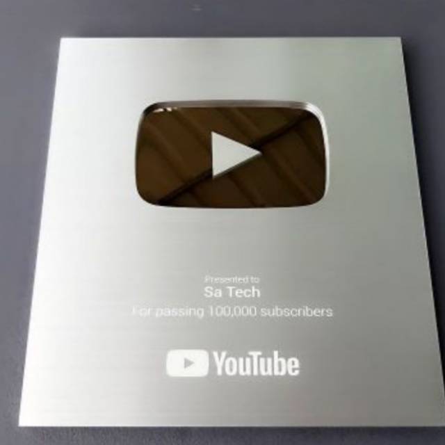 Jual TER REKOMENDED SILVER PLAY BUTTON GOLD PLAYBUTTON YOUTUBE YOUTUBER