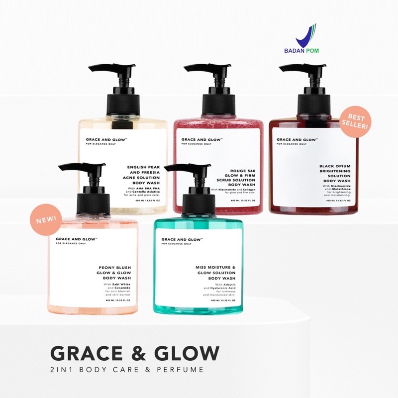 Jual GRACE AND GLOW BODY WASH 400ml Shopee Indonesia