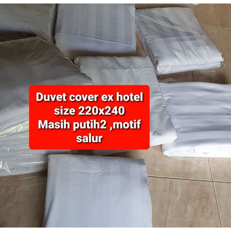 Jual duvet cover/sarung bedcover king koil ex hotel Shopee Indonesia